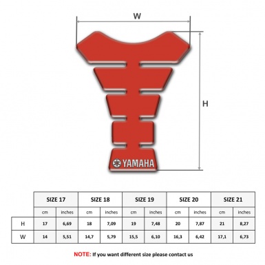 Yamaha Tank Fuse Red Design Version 