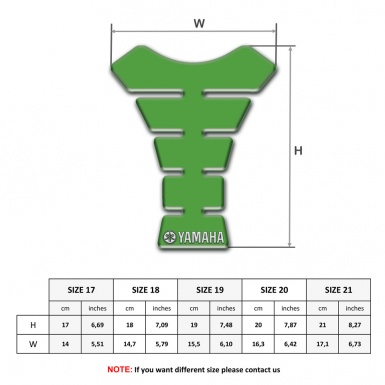 Yamaha Tank Protector Green Design Version 
