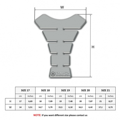 Yamaha  Tank Guard Pads Gray Design Version 