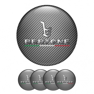 Opel Bertone Silicone Stickers Center Hub Dark Gray Carbon