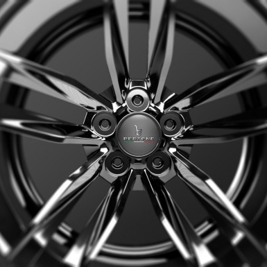 Opel Bertone Silicone Stickers Center Hub Dark Gray Carbon