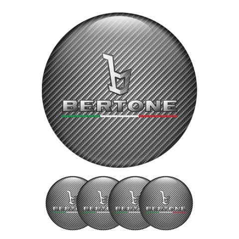 Opel Bertone Silicone Stickers Center Hub Dark Gray Carbon