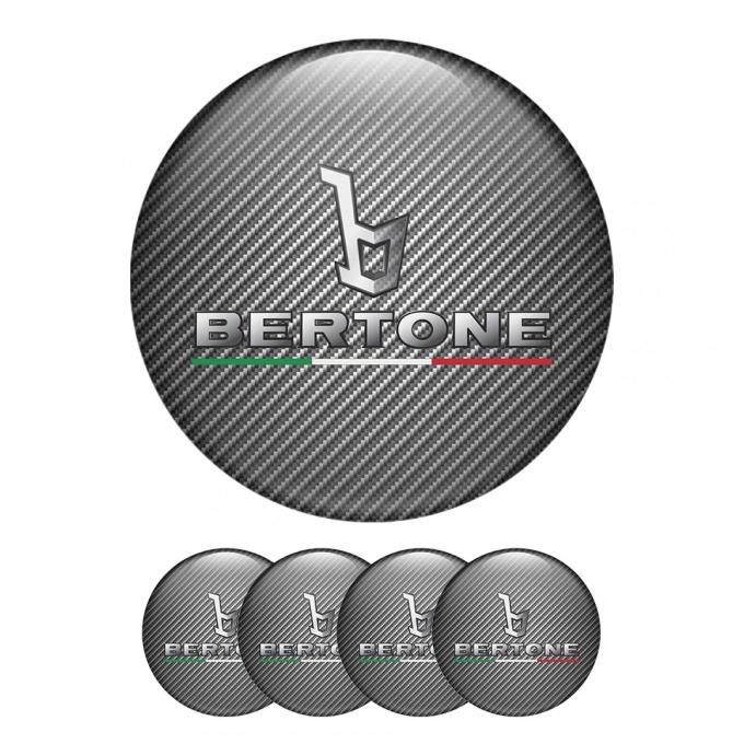 Opel Bertone Silicone Stickers Center Hub Dark Gray Carbon