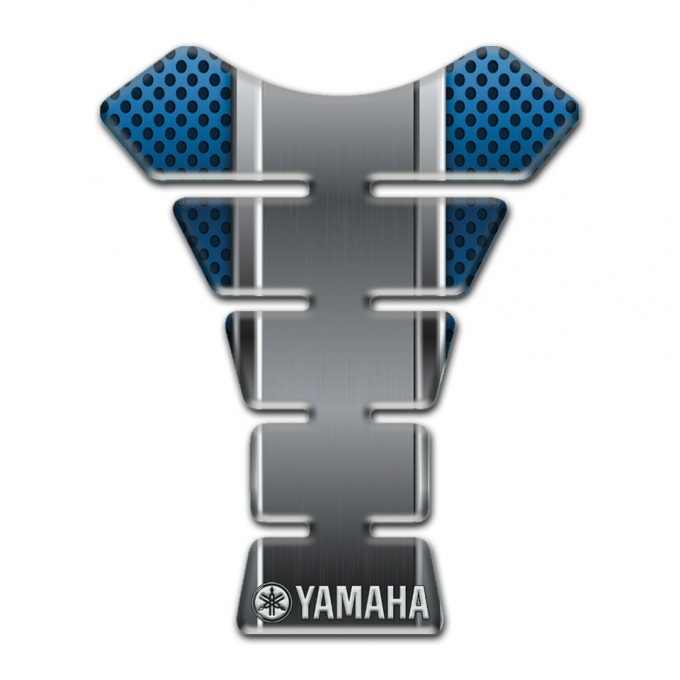 Yamaha Tank Guard Pads Metal panel effect with Blue Nuance Version 
