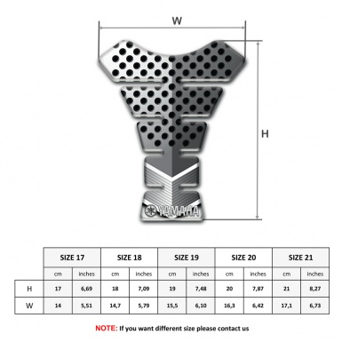 Yamaha Tank Protector Perforated Aluminium Style 