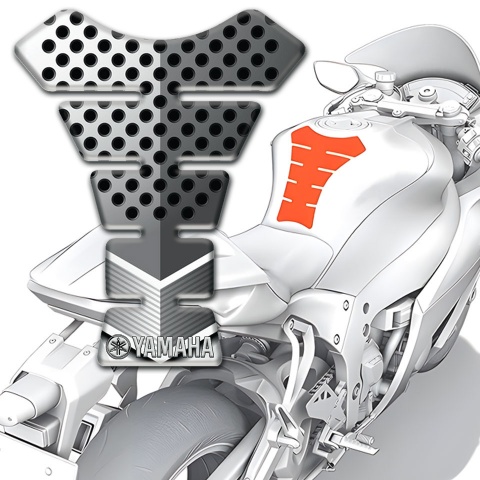 Yamaha Tank Protector Perforated Aluminium Style 