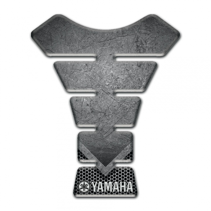 Yamaha Tank Pad Motorbike Edition Scratched Plate Effect 