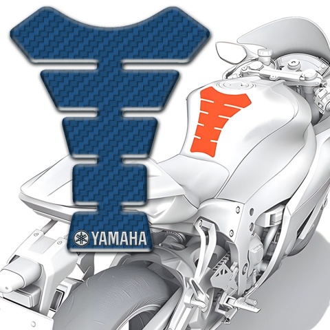 Yamaha Tank Pad Protector Edition navy Blue Carbon 