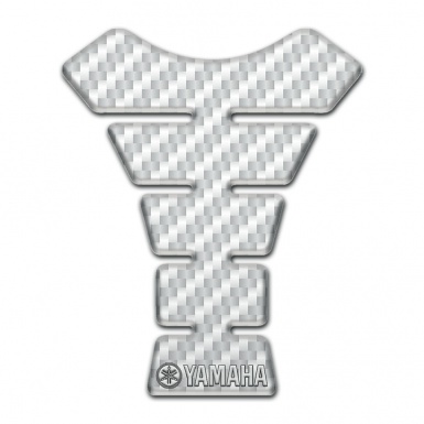 Yamaha Tank Pad Motorbike Edition White Carbon 