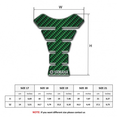 Yamaha Tank Protector Edition Green Carbon 