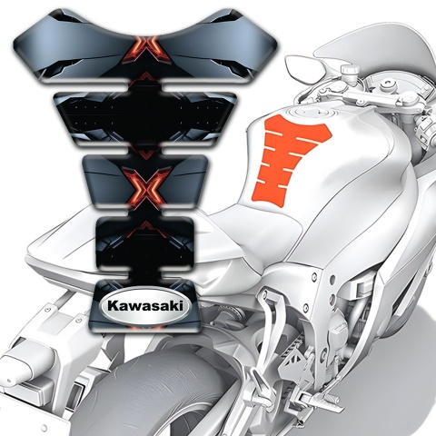 Kawasaki Tank Pad Protector Tank Pad Protector Stylish Design 