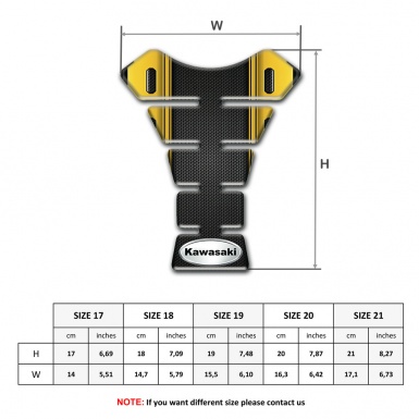 Kawasaki Tank Fuse High End Yellow Black Edition 