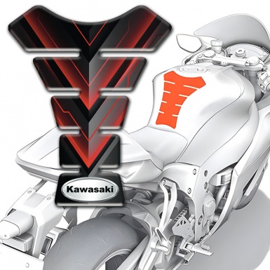 Kawasaki Tank Fuse Red Black Decoration Model 