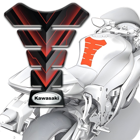 Kawasaki Tank Fuse Red Black Decoration Model 