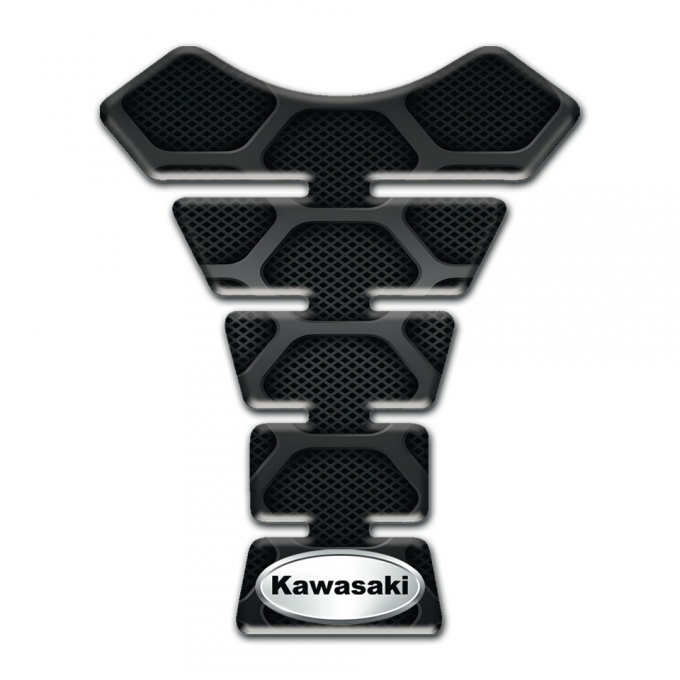 Kawasaki Tank Protector Black Base with Gray patterns Edition 