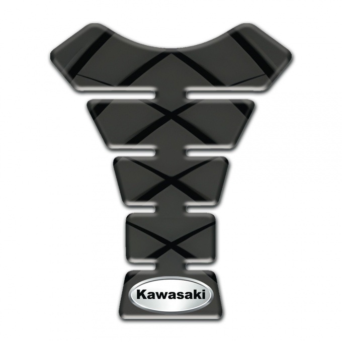 Kawasaki Tank Pad Motorbike Silicone Sticker 