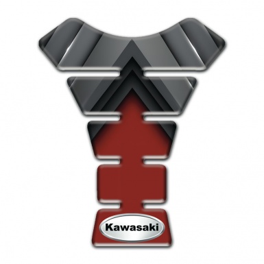 Kawasaki Tank Fuse Amazing Design Silver Oval Logo 