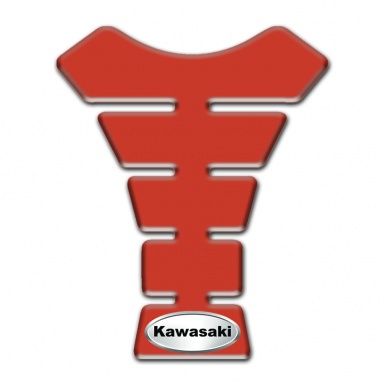 Kawasaki Tank Fuse Red Print Oval Logo Style 