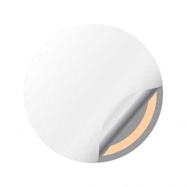 VW Emblems for Wheel Center Caps Orange Black Logo