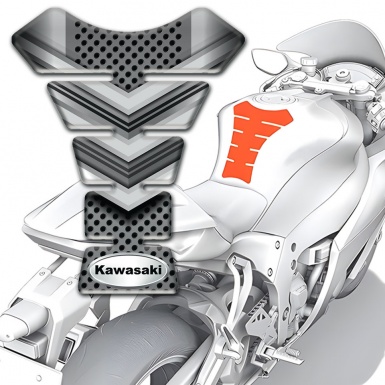 Kawasaki Tank Pad Protector V Shpe Shield Effect Design 