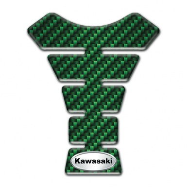 Kawasaki Tank Pad Motorbike Green Carbon Edition 