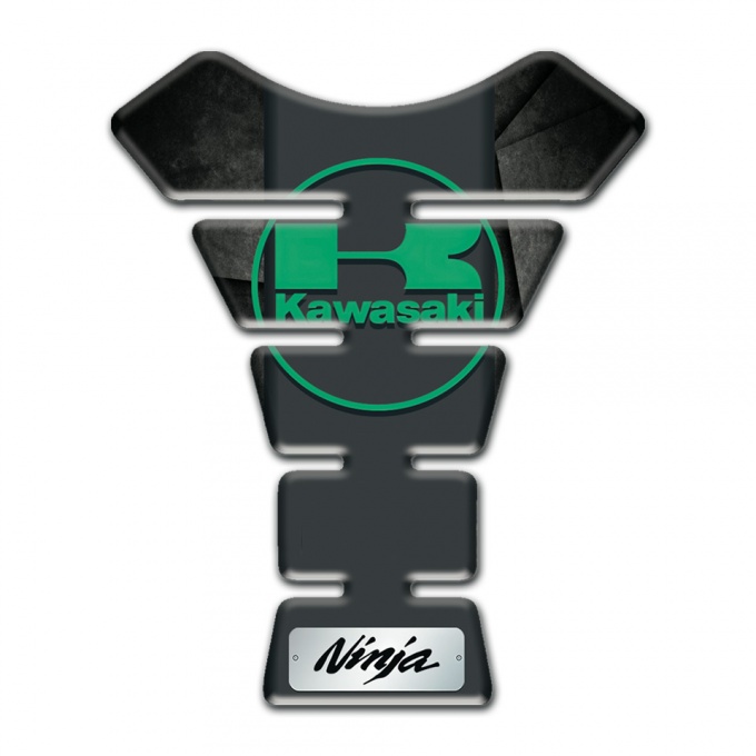 Kawasaki Tank Pad Protector Mixed Gray Black Base Ninja Edition 