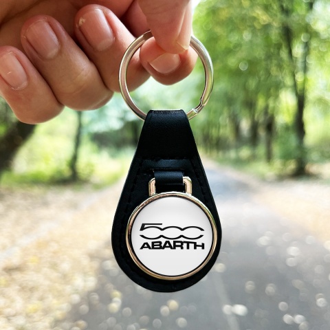 Fiat Abarth 500 Keyring Holder Leather  