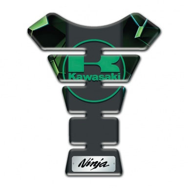 Kawasaki Tank Pad Motorbike green Diamond effect Base Ninja edition 
