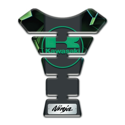 Kawasaki Tank Pad Motorbike green Diamond effect Base Ninja edition 