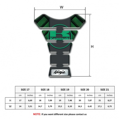 Kawasaki Tank Fuse Green Parts Base Design Ninja Edition 