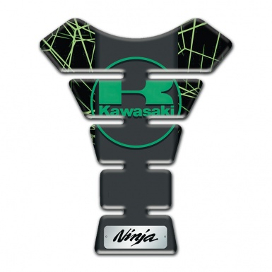 Kawasaki Tank Protector Green Spider Web Background Edition 