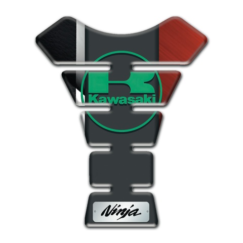 Kawasaki Tank Protector Anti Slip Sticker with Green Logo Design 