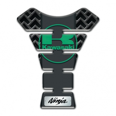 Kawasaki Tank Pad Protector Grid effect Silicone Sticker 