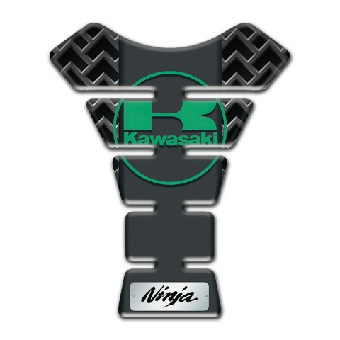 Kawasaki Tank Pad Protector Grid effect Silicone Sticker 