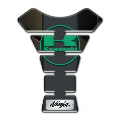 Kawasaki Tank Fuse Bronze Base Motif Green Logo Ninja Style 