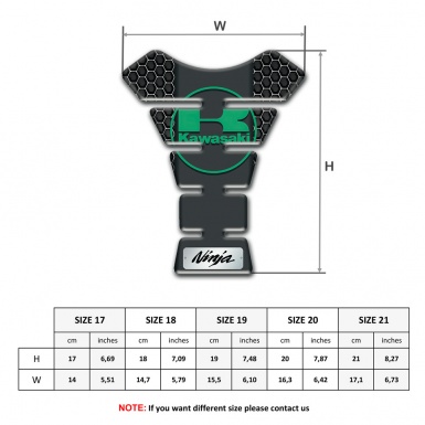 Kawasaki Tank Protector Perforated Steel Design Ninja Model 