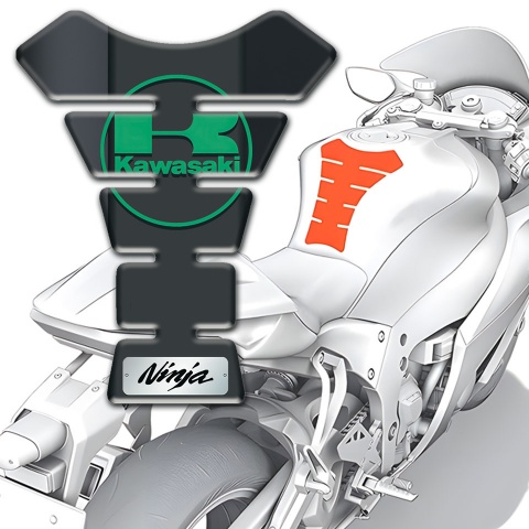 Kawasaki Tank Fuse Anti Slip Sticker High-Quality Type 
