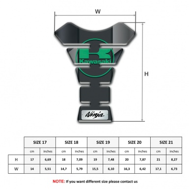 Kawasaki Tank Protector Gray Diagonal Tape Design 