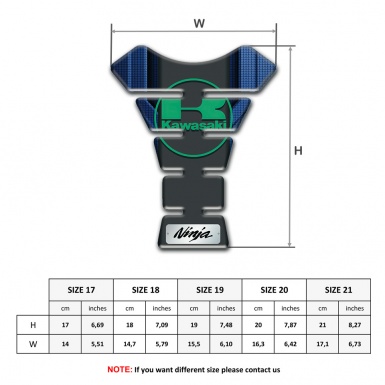 Kawasaki Tank Fuse Dark Blue Details Design Ninja Edition 