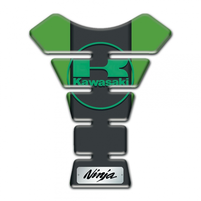 Kawasaki  Tank Pad Protector Green Base Ninja edition