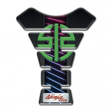 Kawasaki Tank Pad Protector Neon Lines Design Ninja Edition 