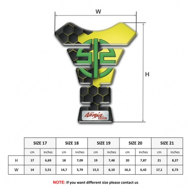 Kawasaki Tank Guard Pads Unique Colors Design Stylish Logo 