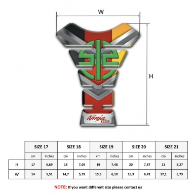 Kawasaki Tank Fuse Multicolored Model Stylish Green logo 