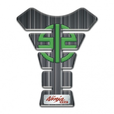 Kawasaki Tank Fuse Gray with White Stripes Style Ninja Edition 