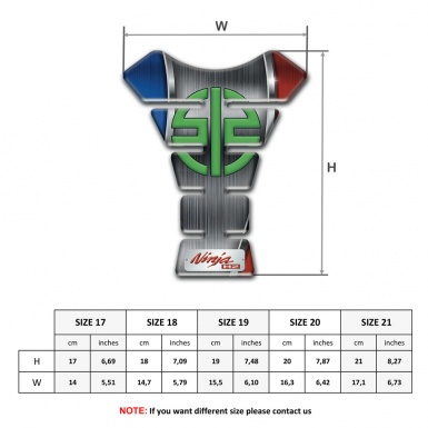 Kawasaki Tank Pad Motorbike Premium Quality Model 