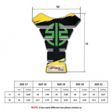 Kawasaki Tank Fuse Yellow Black Painting Colors