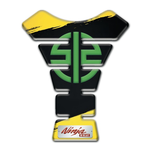 Kawasaki Tank Fuse Yellow Black Painting Colors