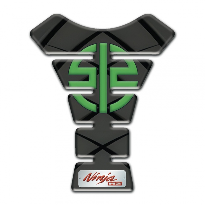 Kawasaki Tank Pad Motorbike Center Premium Quality Silicone Sticker 