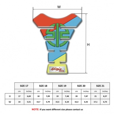 Kawasaki Tank Guard Pads Ninja H2 Model Fresh Colors Design 
