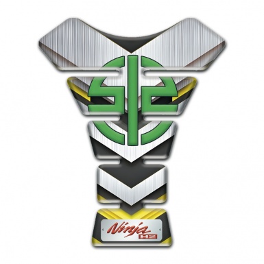 Kawasaki Tank Fuse Silver Yellow Decoration Ninja H2 type 